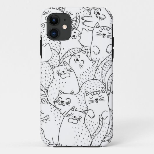 Kat patroon Case-Mate iPhone case (Achterkant)