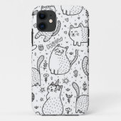 Kat patroon Case-Mate iPhone case (Achterkant)