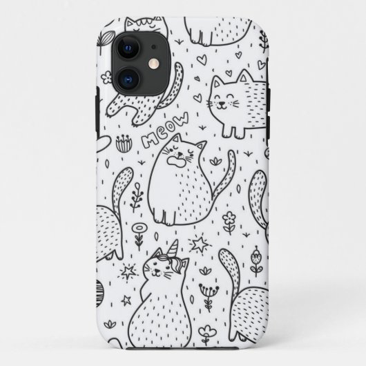 Kat patroon Case-Mate iPhone case (Achterkant)