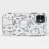 Kat patroon Case-Mate iPhone case (Achterkant (horizontaal))