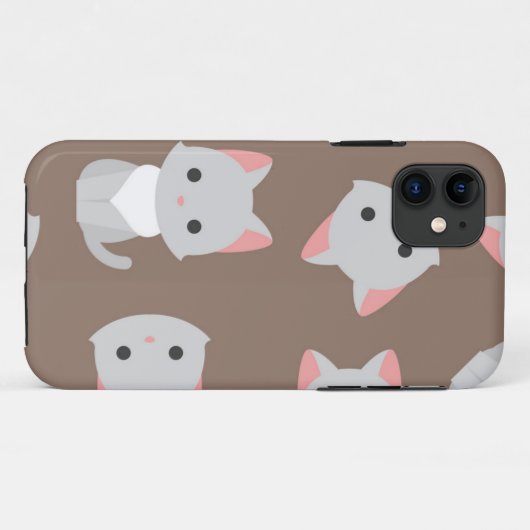 Kat patroon Case-Mate iPhone case (Achterkant (horizontaal))
