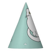 Kat patroon feesthoedjes (Links)