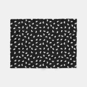 Kat Patroon Fleece Deken (Voorkant (Horizontaal))