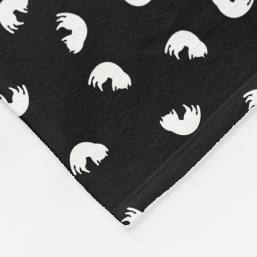Kat Patroon Fleece Deken (Hoek)