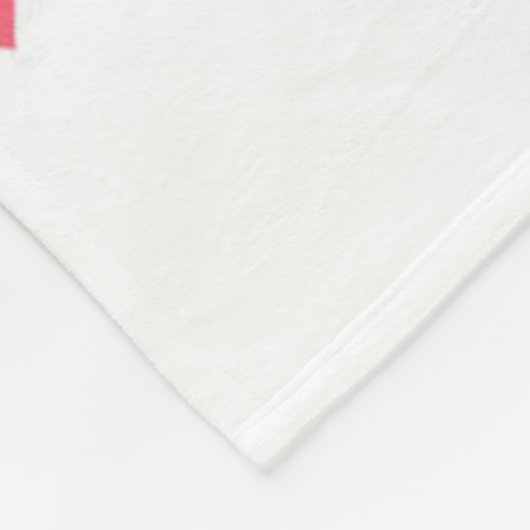 Kat patroon fleece deken (Hoek)