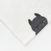 Kat patroon fleece deken (Hoek)