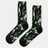 Kat Patroon Groen Camouflage Sokken (Links)
