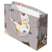 Kat patroon groot cadeauzakje (Achterkant Gekanteld)