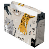 Kat patroon groot cadeauzakje (Achterkant Gekanteld)