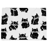 Kat patroon groot cadeauzakje (Voorkant)