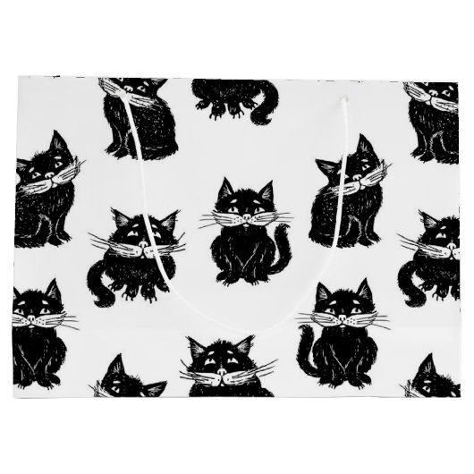 Kat patroon groot cadeauzakje (Achterkant)
