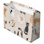 Kat patroon groot cadeauzakje (Achterkant Gekanteld)