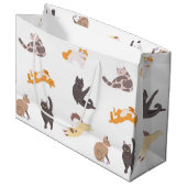 Kat patroon groot cadeauzakje (Voorkant Gekanteld)