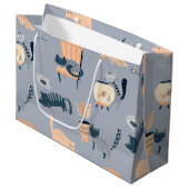 Kat patroon groot cadeauzakje (Voorkant Gekanteld)