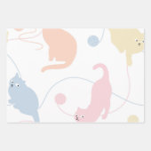 Kat patroon inpakpapier vel (Voorkant 3)