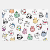 Kat patroon inpakpapier vel (Voorkant 2)