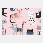 Kat patroon inpakpapier vel (Voorkant)