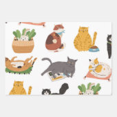 Kat patroon inpakpapier vel (Voorkant 3)