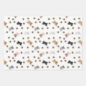 Kat Patroon, Kat vlakken en verfdrukken Inpakpapier Vel (Voorkant 3)