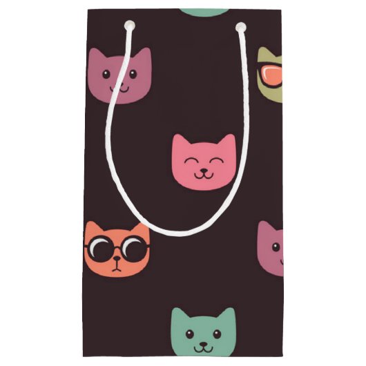Kat patroon klein cadeauzakje (Voorkant)