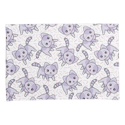 Kat Patroon Kussensloop (Voorkant-Rechts)