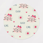 Kat patroon labels (Design 2)