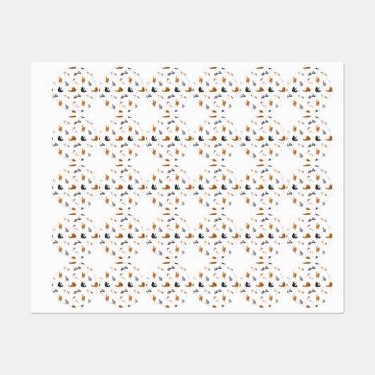 Kat patroon labels (Vel)