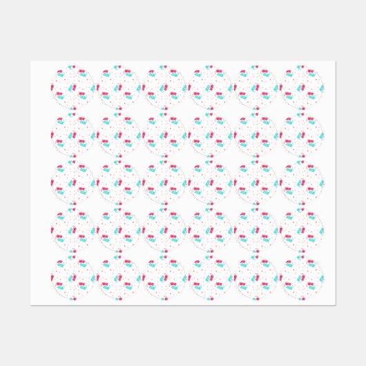 Kat patroon labels (Vel)