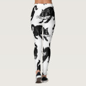 Kat patroon leggings (Achterkant)