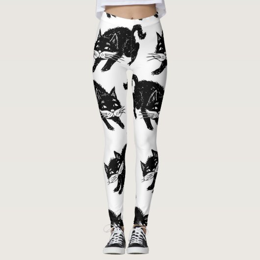 Kat patroon leggings (Voorkant)