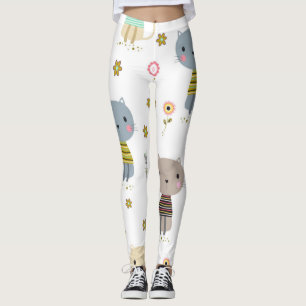 Kat patroon leggings