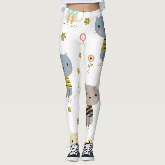 Kat patroon leggings (Voorkant)