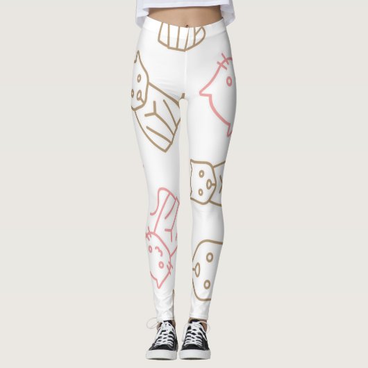 Kat patroon leggings (Voorkant)