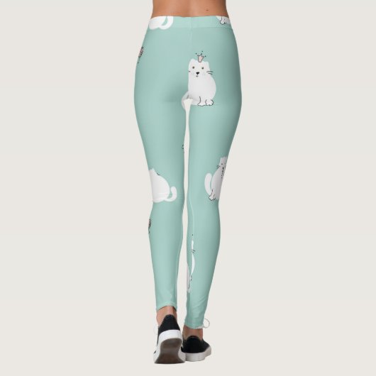 Kat patroon leggings (Achterkant)