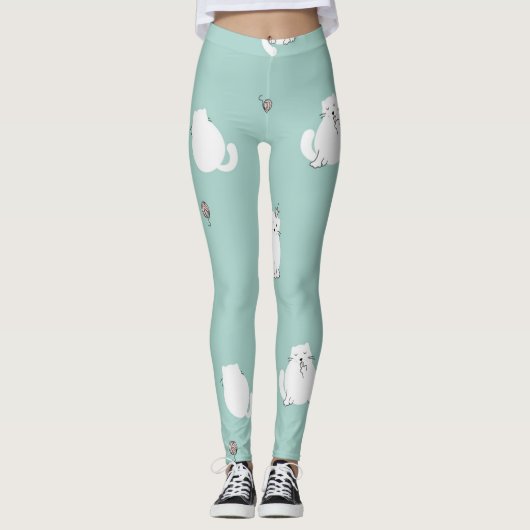 Kat patroon leggings (Voorkant)
