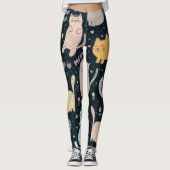 Kat patroon leggings (Voorkant)