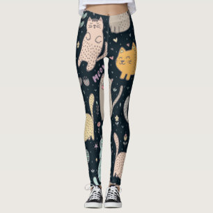Kat patroon leggings