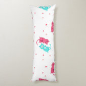 Kat patroon lichaamskussen (Achterkant (Verticaal))