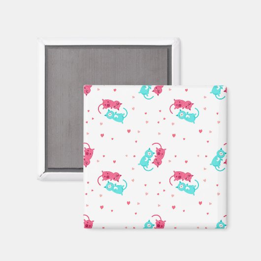 Kat patroon magneet (Voorkant / Achterkant)