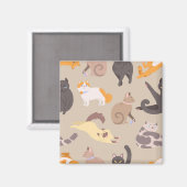 Kat patroon magneet (Voorkant / Achterkant)