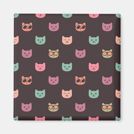 Kat patroon magneet (Voorkant)