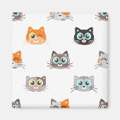 Kat patroon magneet (Voorkant)