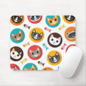 Kat patroon muismat (Met muis)