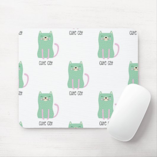 Kat patroon muismat (Met muis)