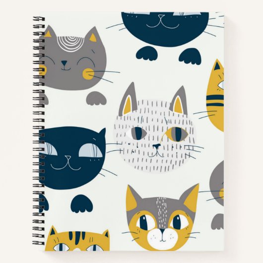 Kat patroon notitieboek (Voorkant)