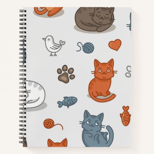 Kat patroon notitieboek (Voorkant)