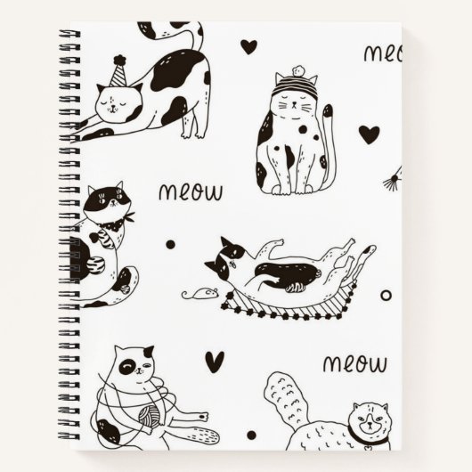 Kat patroon notitieboek (Voorkant)