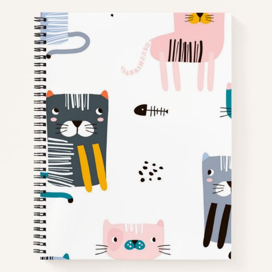 Kat patroon notitieboek (Voorkant)