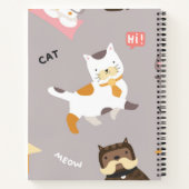 Kat patroon notitieboek (Achterkant)