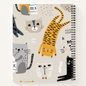 Kat patroon notitieboek (Achterkant)